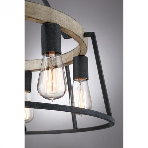 Quoizel 6 Light Brockton Chandelier Model: BRT5006GK