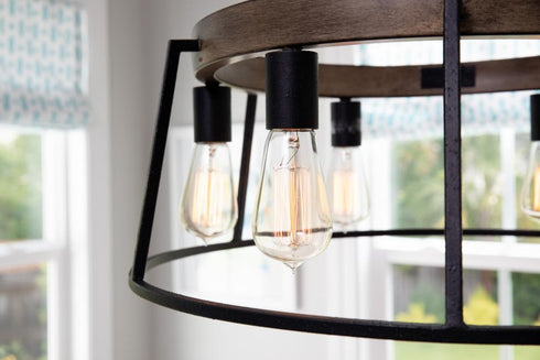 Quoizel 6 Light Brockton Chandelier Model: BRT5006GK