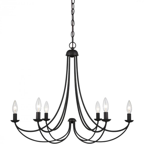 Quoizel 6 Light Mirren Chandelier Model: MRN5006IB