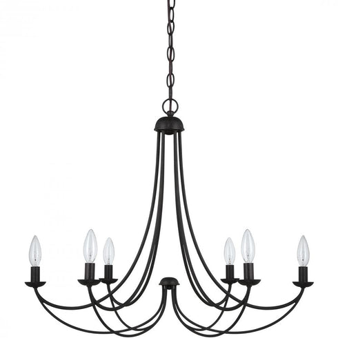 Quoizel 6 Light Mirren Chandelier Model: MRN5006IB
