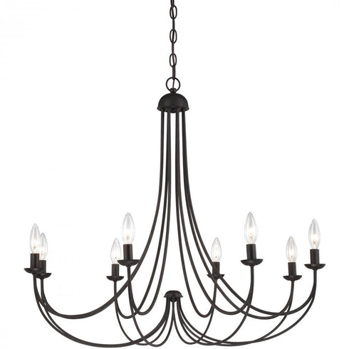 Quoizel 8 Light Mirren Chandelier Model: MRN5008IB