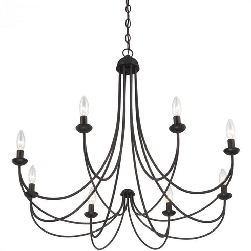 Quoizel 8 Light Mirren Chandelier Model: MRN5008IB
