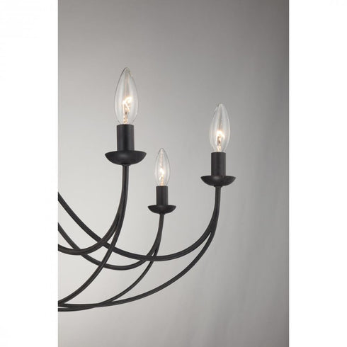 Quoizel 8 Light Mirren Chandelier Model: MRN5008IB