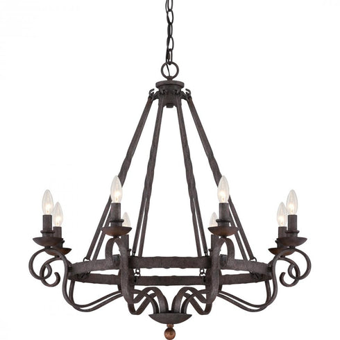 Quoizel 8 Light Noble Chandelier Model: NBE5008RK