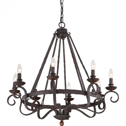 Quoizel 8 Light Noble Chandelier Model: NBE5008RK