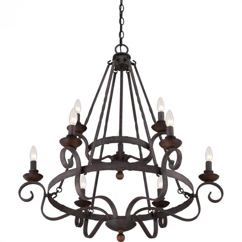 Quoizel 9 Light Noble Chandelier Model: NBE5009RK