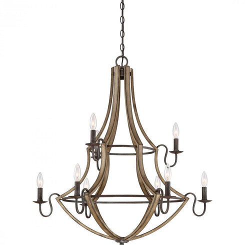 Quoizel 9 Light Shire Chandelier Model: SHR5009RK