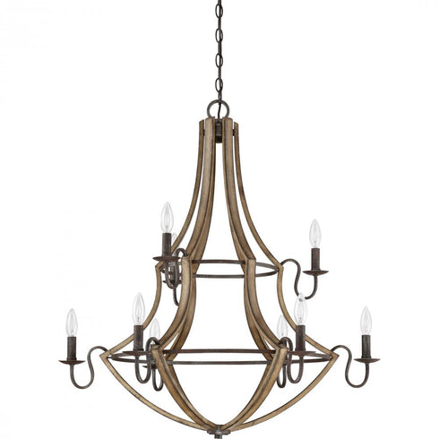 Quoizel 9 Light Shire Chandelier Model: SHR5009RK