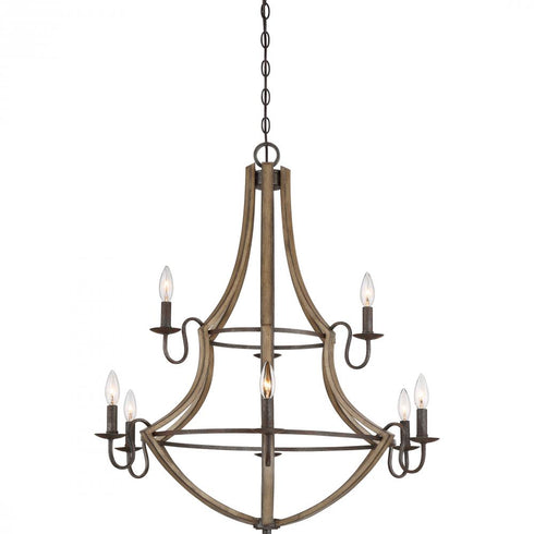 Quoizel 9 Light Shire Chandelier Model: SHR5009RK