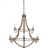 Quoizel 9 Light Shire Chandelier Model: SHR5009RK