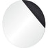Renwil Aver Round Mirror With A Black Veneer Frame Model: MT2255