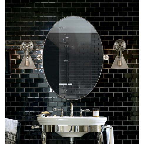 Renwil Azalea Oval Mirror With A Polished Nickel Model: MT2353