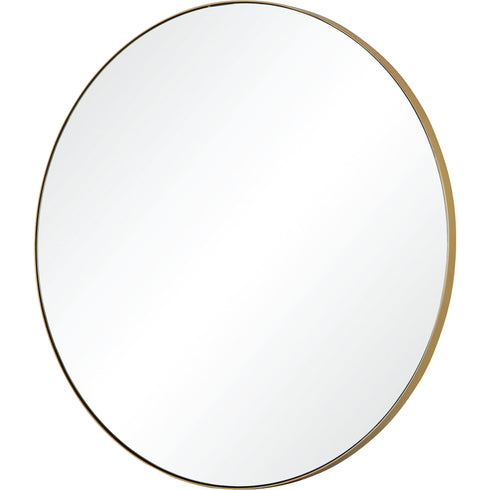 Renwil Witham Round Mirror With A Gold Paint Frame Model: MT2331