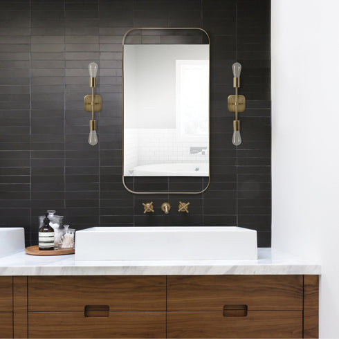 Renwil Zariyah Rectangle Mirror With A Painted Model: MT2348