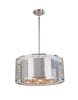 Saatchi Collection 20 in. Wide Retro Pendant Shade Chandelier