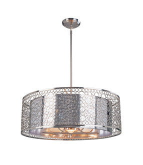 Saatchi Collection 26 in. Wide Retro Pendant Shade Chandelier