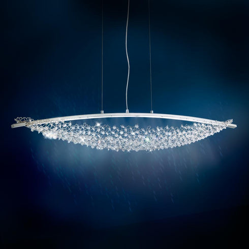 Schonbek Amaca 2 Light Pendant In Stainless Steel With Model: SHK300N-SS1S
