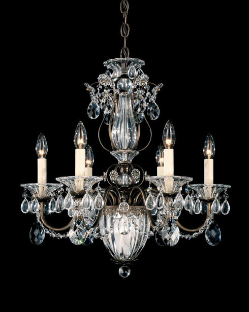 Schonbek Bagatelle 7 Light Chandelier In Silver With Model: 1246-40S