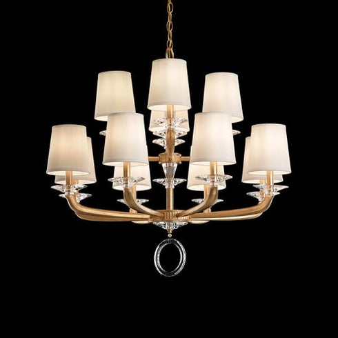 Schonbek Emilea 12 Light Crystal Chandelier