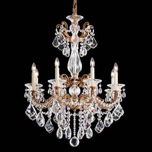 Schonbek La Scala 8 Light Crystal Chandelier