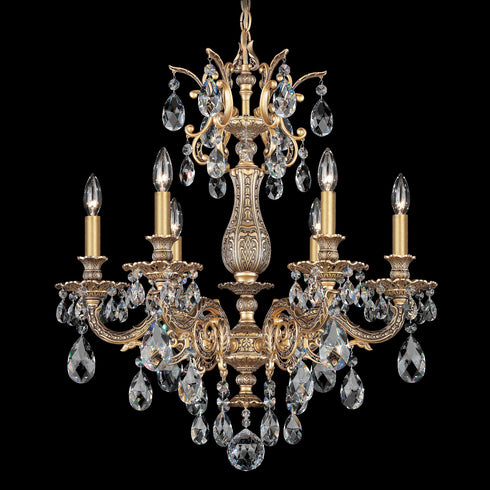 Schonbek Milano 6 Light Crystal Chandelier