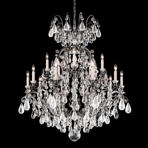 Schonbek Renaissance Rock Crystal 16 Light Crystal Chandelier Model: 3573-22CL