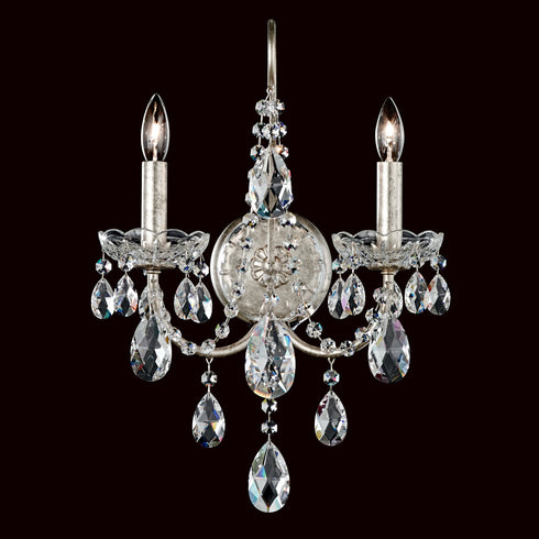 Schonbek Sonatina 2 Light Crystal Wall Sconce