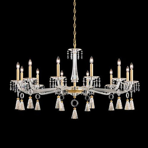 Schonbek Tassau 12 Light 110v Chandelier In White With Model: GT1012N-36A