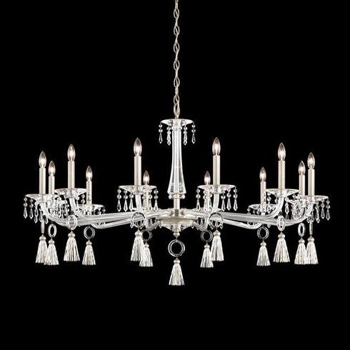 Schonbek Tassau 12 Light 110v Chandelier In White With Model: GT1022N-36A