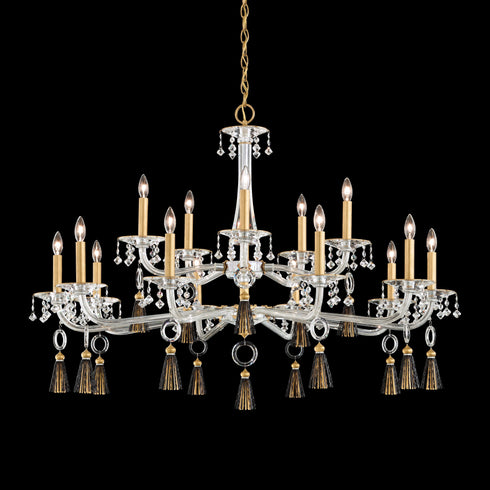 Schonbek Tassau 15 Light 110v Chandelier In White With Model: GT1015N-36A