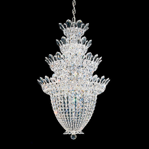 Schonbek Trilliane 24 Light 110v Chandelier In Silver Model: 5848A