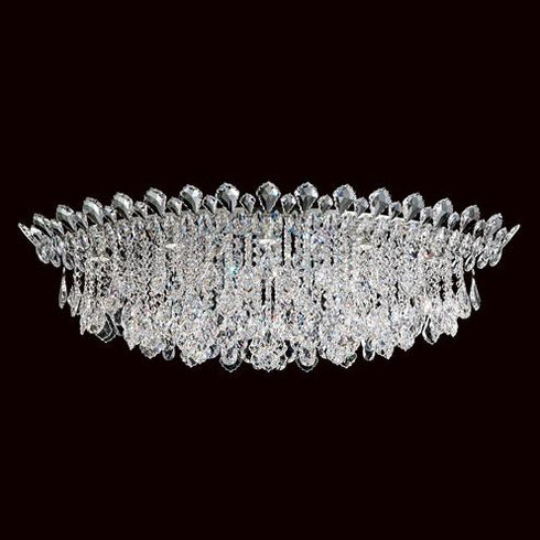 Schonbek Trilliane Strands 8 Light Crystal Close to Ceiling Light
