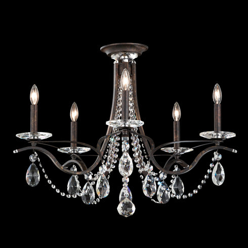 Schonbek Vesca 5 Light Crystal Close to Ceiling Light