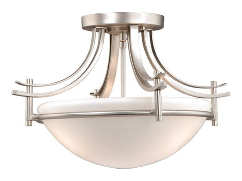 SE-CFU180BN Vaxcel Sebring 18" Semi-Flush Mount (Dual Mount) Brushed Nickel
