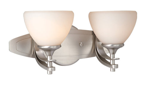 SE-VLU002BN Vaxcel Sebring 2L Wall Light Brushed Nickel