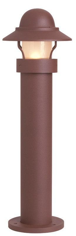 Snoc Aluminum Bollard With Frosted Glass Globe Model: LH0871 LH (0871)