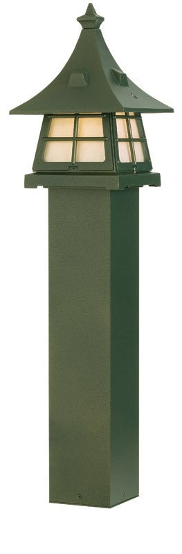 Snoc Cast Aluminum Bollard With Pearl Acrylic Panels Model: LV0872 LV (0872)