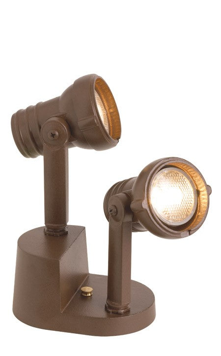Snoc Cast Aluminum Dual Head Accent Light For Overhangs Model:0550 LH