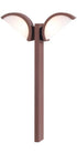 Snoc Cast Aluminum Dual Head Path Light With Opal White Acrylic Diffusers Model:0228 LH