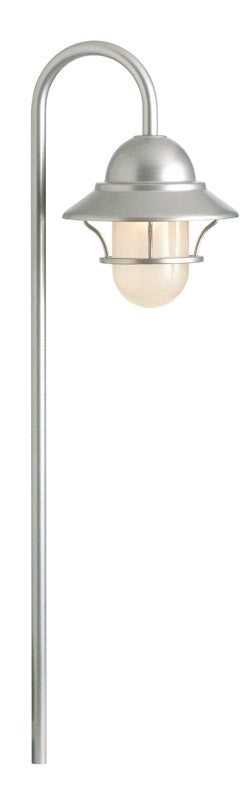 Snoc Cast Aluminum Path Light With Frosted Glass Globe Model:0224 LV