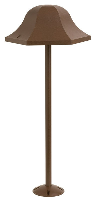 Snoc Cast Aluminum Path Light With Opal White Acrylic Protective Panel Model:0216 LH