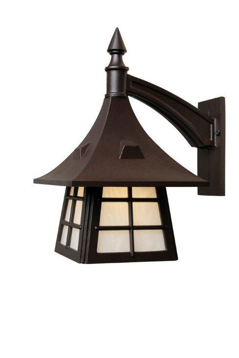 Snoc Cast Aluminum Wall Light With Pearl Acrylic Panels For Patio Or Fence Model: LH LD0966 LH LD8 (0966)