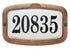 Snoc Essentials 85001AC Essentiel Collection Small Wall-Mounted House Number Plate Model: 85001