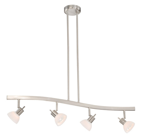 SP53526SN Vaxcel 4L Two Arm Suspended Pendant Satin Nickel