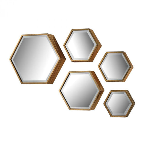 Elk (Sterling) 138-170/S5 Hexagonal Mirrors - Set Of 5