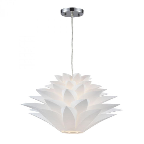 Elk (Sterling) 143-001 Inshes 1 Light Mini Pendant Lamp In White