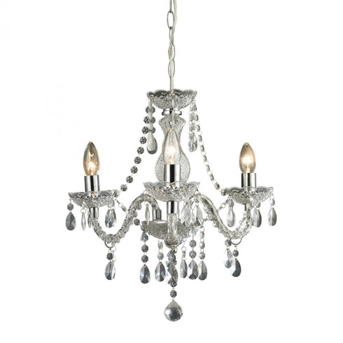 Elk (Sterling) 144-015 Theatre 3 Light Mini Chandelier In Clear