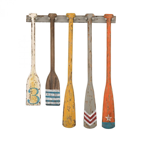 Elk (Sterling) 351-10194 Hand Painted Oars Wall Display