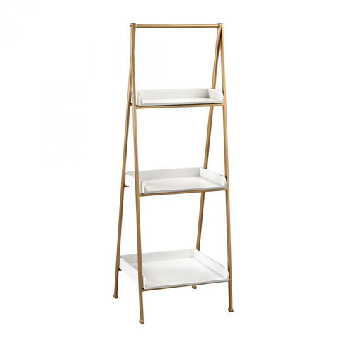 Elk (Sterling) 351-10205 Kline White And Gold Accent Shelf