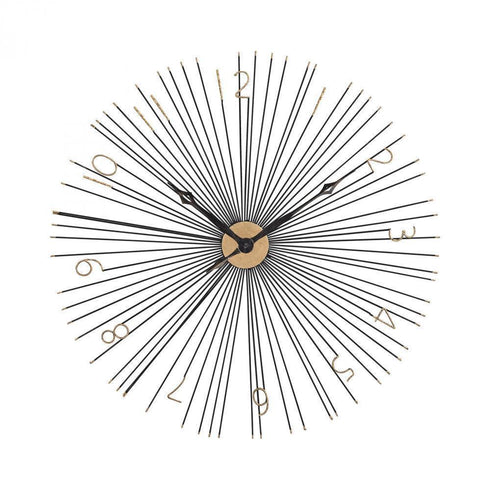 Elk (Sterling) 351-10230 Shockfront Black And Gold 36-inch Metal Wall Clock